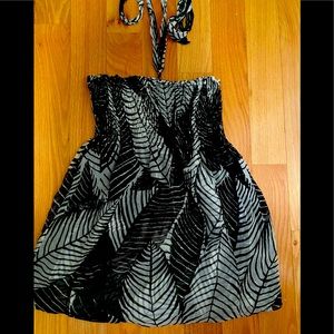 White House Black Market Silk Halter Top in Size 2